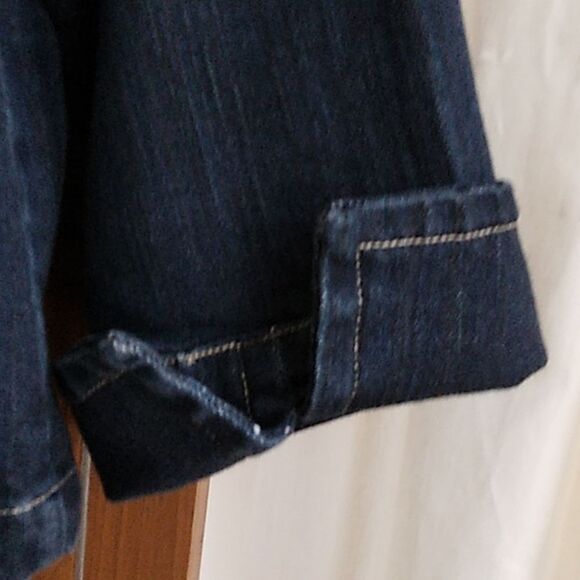 A.M.I. Y2K Jean Jacket Size Small 3/4 Sleeve NWOT - Picture 7 of 13